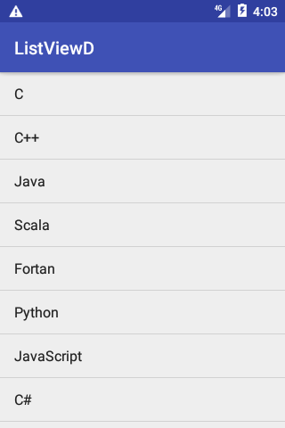 Listview in Android – MindStick