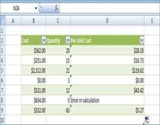 IFERROR function in Excel