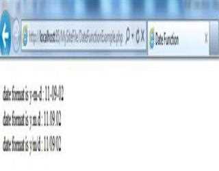 PHP Date() Function