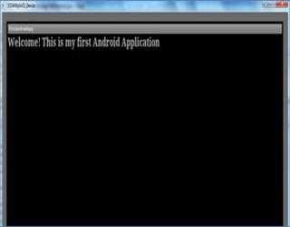 Creating an Android Application by using XML Layout