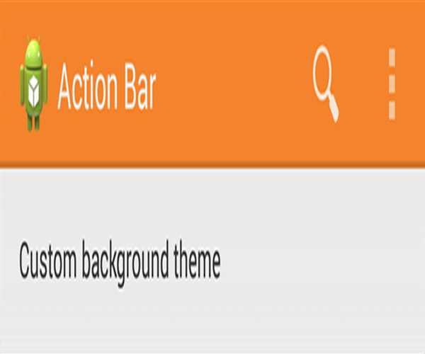 Styling the Action Bar in Andriod – MindStick