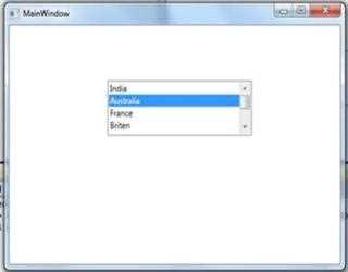 ListBox control in WPF