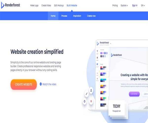 Renderforest Website Maker: Best Website Maker in 2020