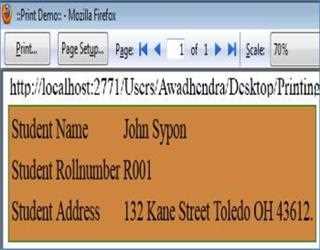 Change the style for print or print preview command in HTML and CSS