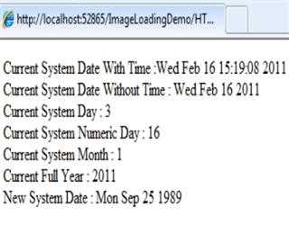 Implementing Date object in Java Script