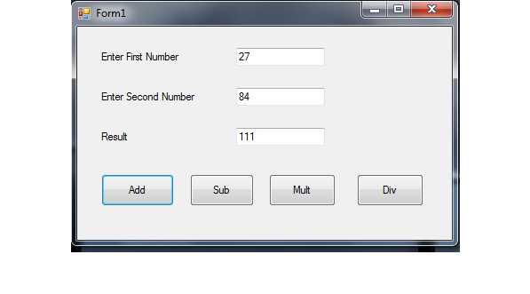 Calculator Sample in WCF using VB.Net