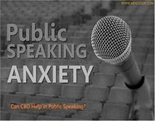 Can CBD Help in Public Speaking