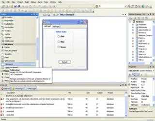 Tab Control in CSharp .NET
