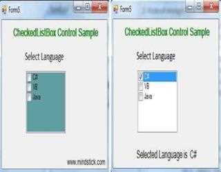 CheckedListBox Control in C#.net