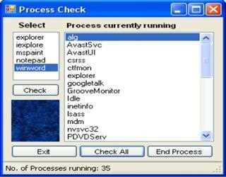 Check Running Process in CSharp .NET