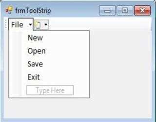 ToolStrip Control in C#.Net