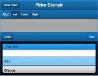 Picker in Sencha Touch