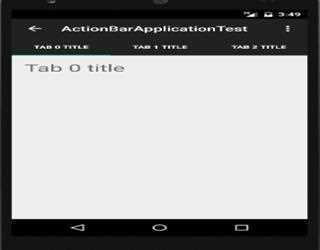 Leveraging Action bar in android : Tab Navigation