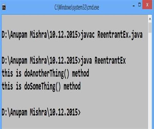 Reentrant Monitor in Java MindStick