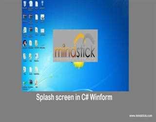 Splash screen in C# Winform