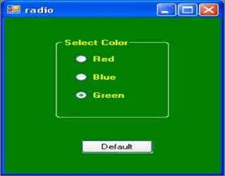 Radio Buttons in CSharp .NET