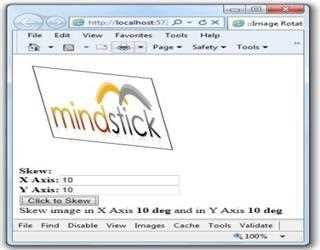 Image Skew using JavaScript and HTML