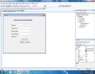 INSERTING DATA AND FETCHING RECORDS FROM DATABASE IN C# .NET