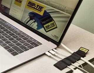 Organizing Around the Office with Velcro Cable Wraps image