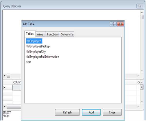Design Query in Editor SQL Server 2008 R2 – MindStick