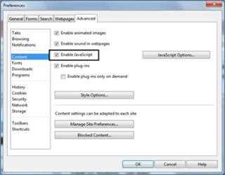 Enabling JavaScript in Browsers