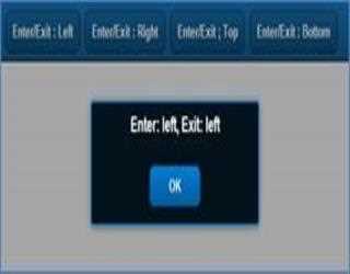 Entry/Exit Direction of Message Box in Sencha Touch