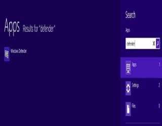 How to turn on Windows Defender in Windows 8