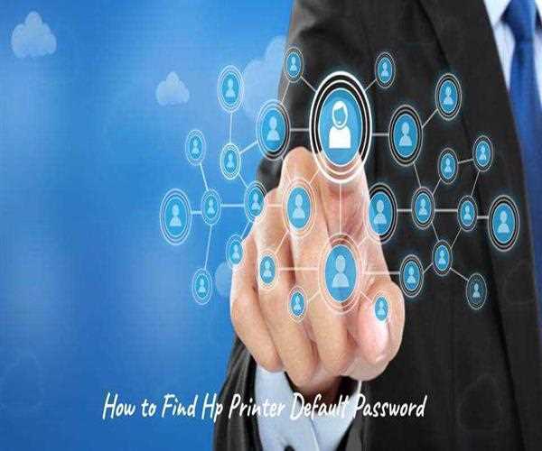 hp printer default password