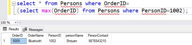 How to select the last row of a particular CustomerID in SQL using the command?