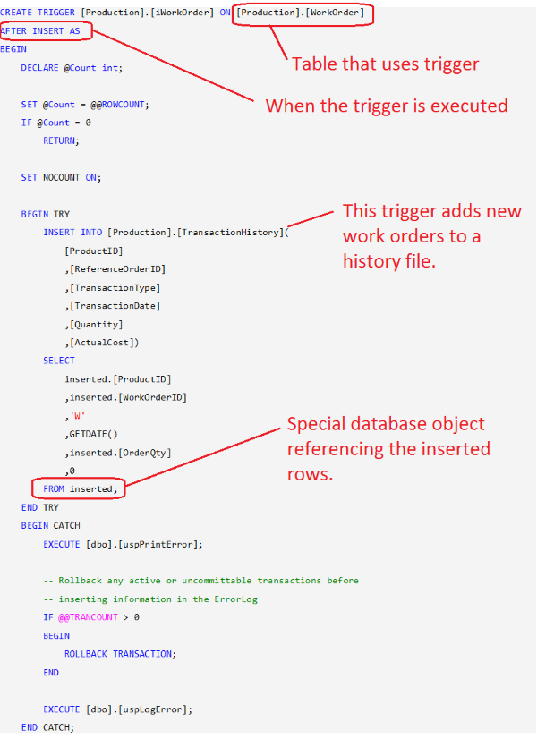 What is Trigger in Sql Server?