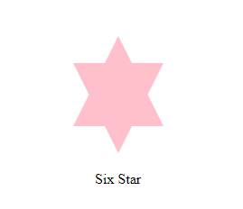 how to make six star with, five star CSS?