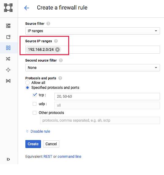 how to create firewall rule for sql server?
