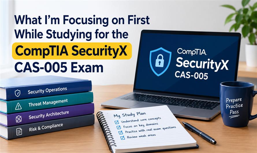 What I’m Focusing on First While Studying for the CompTIA SecurityX CAS-005 Exam