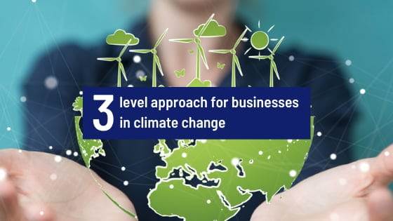 Three-level approach for businesses in climate change