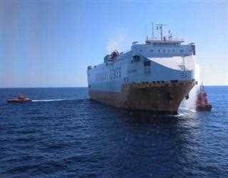 A Cargo Ship Full of Luxury Cars is Burning in Somewhere in Atlantic