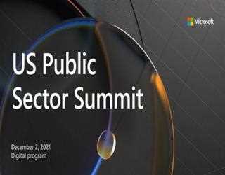 Microsoft is Ready: US Public Sector Summit 2021