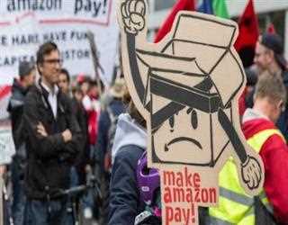 Protesters stormed Amazon's Headquarters on Black Friday