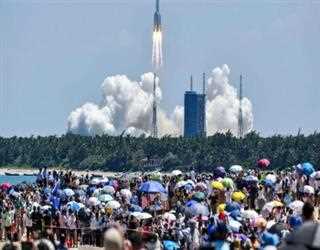 A Chinese Out-of-control Debris Rocket fell down into the Indian Ocean