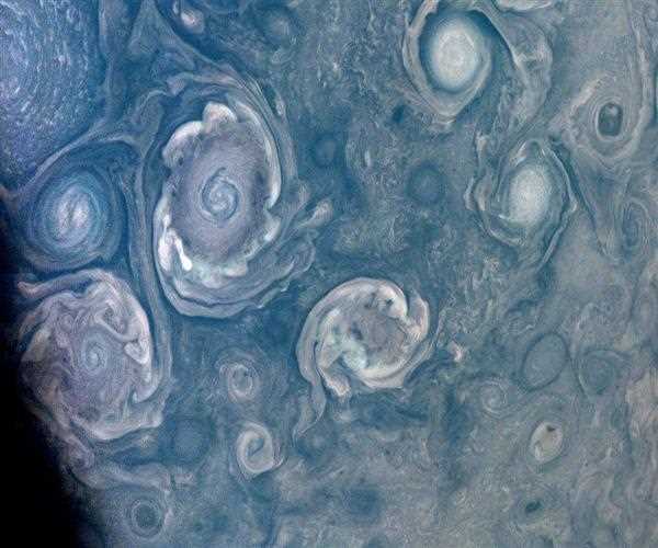 Huge Storms on Jupiter's Surface got captured by NASA's Juno Mission