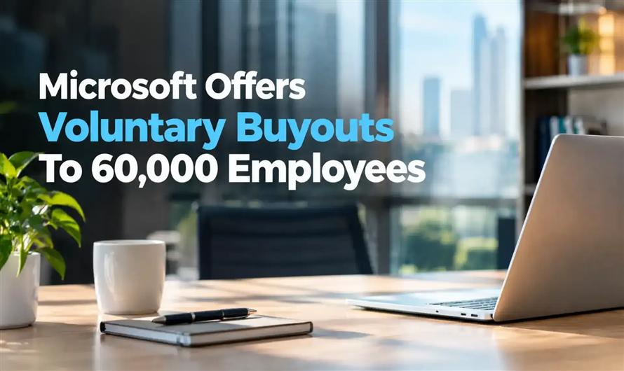 Microsoft Offers Voluntary Buyouts to 60,000 Employees in 2026