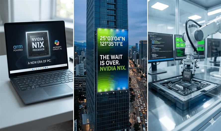 Nvidia, Microsoft, and Arm are all teasing Nvidia’s new N1X laptop processors