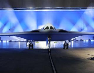 New nuclear stealth bomber B-21 Raider is unveiled by the US Air Force.