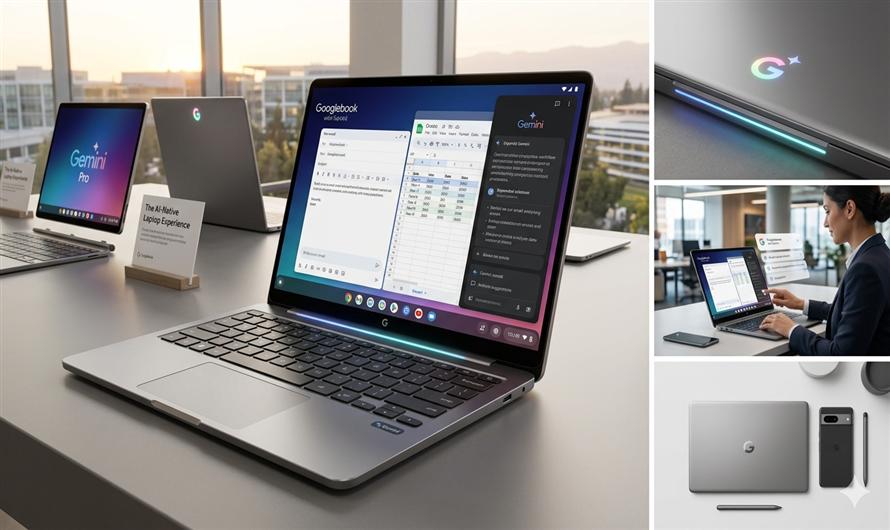Google unveils Googlebook laptops for Gemini integration