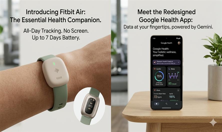 Google launches Fitbit Air and redesigned Google Health app