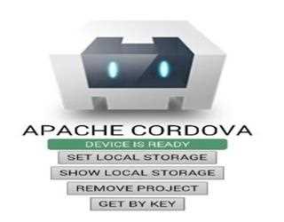 Apache Cordova- storing Data through Apps