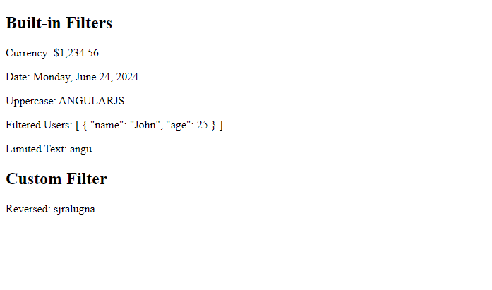 Filters in AngularJS