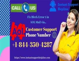 Fix Blerk Error 1 in AOL Mail via AOL Customer Support Phone Number