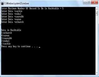 Hash Table in C#
