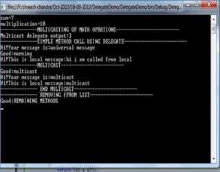 Delegates in C#