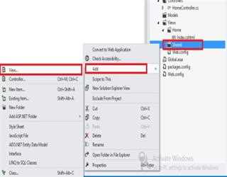 Working with Partial View in MVC Razor